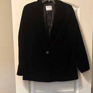 Old Navy Women's Black Velvet Blazer